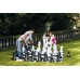 Большие садовые (уличные) шахматы пластиковые СШ-25, король 63,5 см