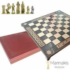 Шахи "Марія Стюарт, Середньовічна Англія" (32х32 см) (коричневий). Marinakis 086-3511KBR