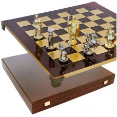 Шахи "Римляни" (44х44 см), червоні, Manopoulos S-10-Red