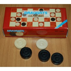 Шашки дерев’яні, 32 мм, 20+20 шт. 3508W Шашки дерев’яні, 32 мм, 20+20 шт. 3508W