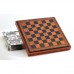 Шахматы Nigri Scacchi "Классика", 35 x 35 см (полистоун, кожа) | S21+CD35
