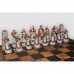 Шахматы Nigri Scacchi "Китайско-монгольское завоевание", 48 x 48 см (полистоун, кожа) | SP2+CD48