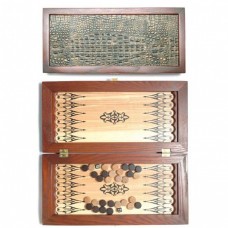 Нарди дорожні Прем’єра Крокодил золотий, 30 см (31135C1)