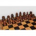 Шахматы Nigri Scacchi "Классика", 35 x 35 см (полистоун, кожа, поле Старинная карта) | S21+CD35M