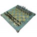Шахматы Manopoulos "Кикладское искусство", бирюзовые 44х44см (S23BTIR)