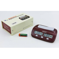 Годинник шаховий електронний LEAP PQ9907 (пластик, коричневий) Годинник шаховий електронний LEAP PQ9907 (пластик, коричневий)