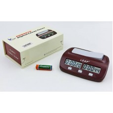Годинник шаховий електронний LEAP PQ9907 (пластик, коричневий)