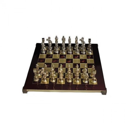 Шахматы Manopoulos "Ренессанс-рыцари", красные, 36х36см (S9RED)