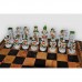 Шахматы Nigri Scacchi "Клеопатра", 35 x 35 см (полистоун, кожа, поле Старинная карта) | SP91+CD35M