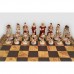 Шахматы Nigri Scacchi "Троянская битва", 48 x 48 см (полистоун, кожа) | SP64+CD48