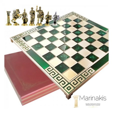Шахматы "Римляне" (45 х 45 см) (зеленый). Marinakis 086-4503KG