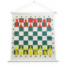 Демонстраційні шахи 65 x 65 см з кишеньками (вініл, пластик) (DD04AK)