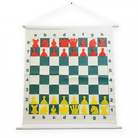 Демонстрационные шахматы 65 x 65 см с кармашками (винил, пластик)