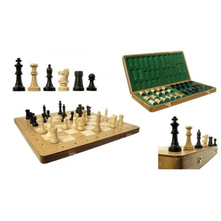 Шахматы OLIMPIC Intarsia, 51 см, коричневые, Gniadek 11205