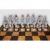 Шахматы Nigri Scacchi "Битва при Геттисберге", 48 x 48 см (полистоун, кожа) | SP89+CD48