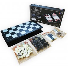 Магнітний набір - Шахи, шашки, нарди 32х32 см. SC58810