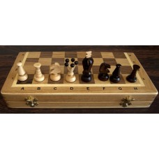 Шахи середні + Нарди люкс (дуб, ручна робота) C-180b