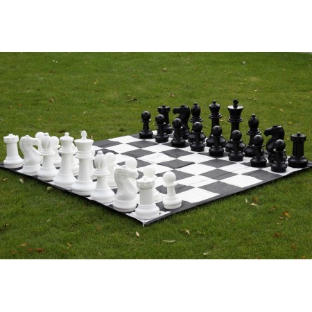Большие садовые (уличные) шахматы СШ-16, король - 41 см, поле нейлон 168 см