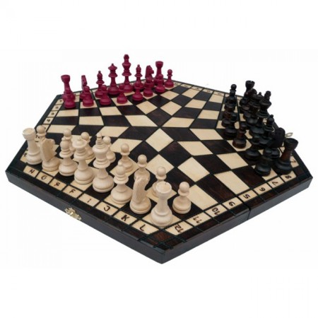 Шахматы для троих, большие. Madon troiki, 47 см, 3162