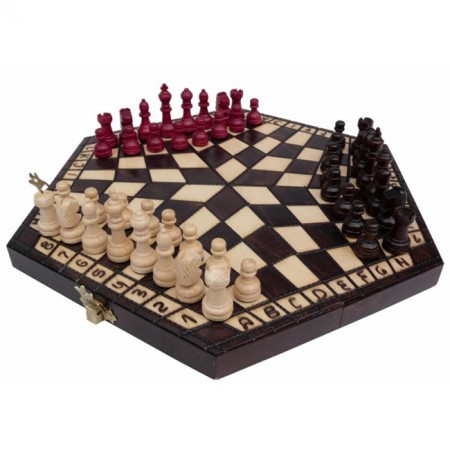 Шахматы для троих, малые. Madon troiki, 32 см, 3164