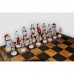Шахматы Nigri Scacchi "Бой римлян с варварами", 48 x 48 см (полистоун, кожа) | SP24.25+CD48