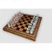 Шахматы Nigri Scacchi "Империя Мин", 35 x 35 см (полистоун, кожа) | SP28+CD35
