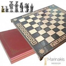 Шахи "Рококо-Середньовічна Франція" (45х45 см) (коричневий). Marinakis 086-4502KBR