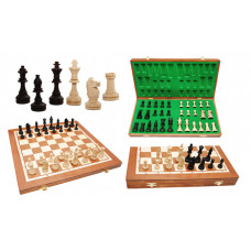 Шахи Турнірні №5 Intarsia, 51 см, коричневі, Gniadek 1055