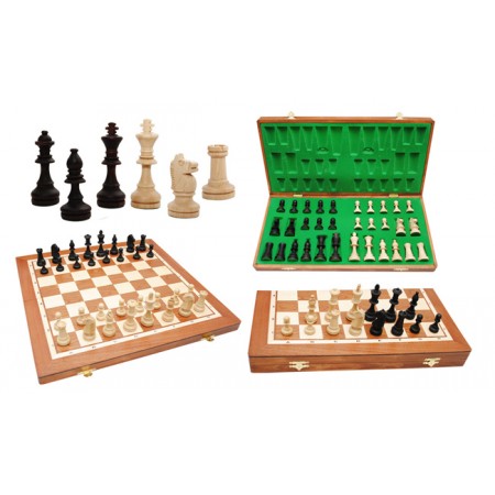 Шахматы Турнирные №5 Intarsia, 51 см, коричневые, Gniadek 1055